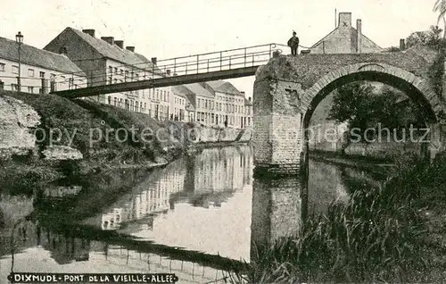 AK / Ansichtskarte Dixmude Pont de la Vieille Allee Dixmude