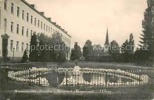 AK / Ansichtskarte Thildonck_Vlaams Brabant Pensionnat des Ursulines l Etang Thildonck_Vlaams Brabant