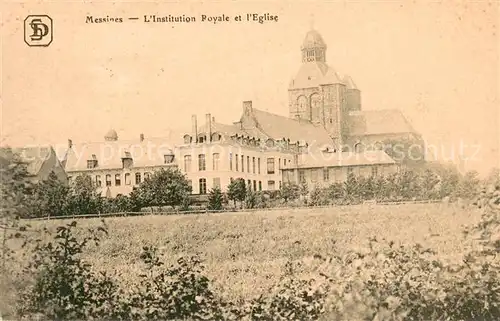 AK / Ansichtskarte Messines_Belgium Institution Royale et l Eglise 