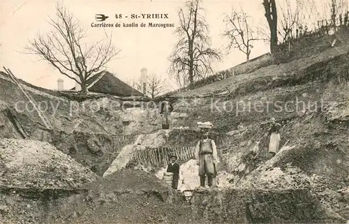 AK / Ansichtskarte Saint Yrieix la Perche Carrieres de kaolin de Marcognac Saint Yrieix la Perche