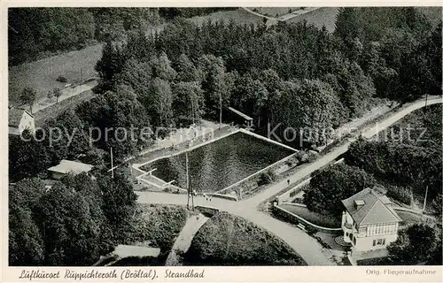 AK / Ansichtskarte Ruppichteroth Strandbad Fliegeraufnahme Ruppichteroth