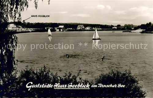 AK / Ansichtskarte Olfen_Westfalen Gaststaette Haus Seeblick am Ternscher See Olfen_Westfalen