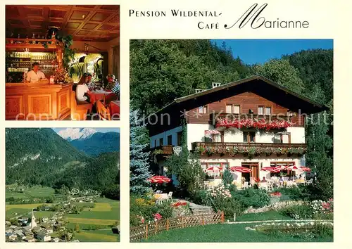 AK / Ansichtskarte St_Martin_Lofer Pension Wildental Cafe Marianne Fliegeraufnahme St_Martin_Lofer