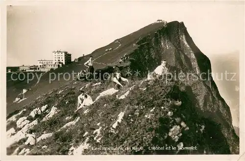 AK / Ansichtskarte Rochers_de_Naye Hotel et le Sommet Rochers_de_Naye