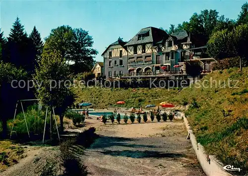 AK / Ansichtskarte Saint Pardoux la Croisille Hotel Beau Site Piscine Saint Pardoux la Croisille