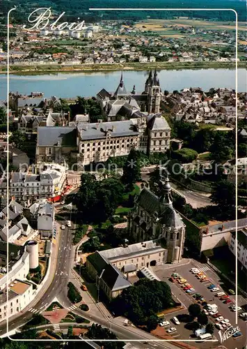 AK / Ansichtskarte Blois_41 Poste Eglise Saint Vincent de Paul Chateau Eglise Saint Nicolas et la Loire vue aerienne 