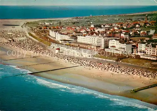 AK / Ansichtskarte Borkum Nordseeheilbad Strand Borkum