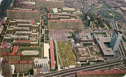 AK / Ansichtskarte Tlatelolco Plaza de las Tres Culturas vista aerea Tlatelolco