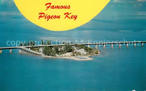 AK / Ansichtskarte Pigeon_Key Overseas Highway aerial view Pigeon_Key