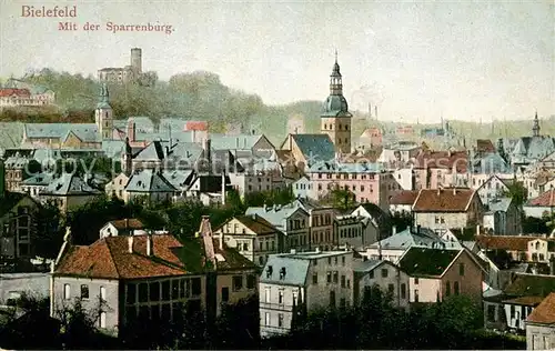 AK / Ansichtskarte Bielefeld Stadt mit Sparrenburg Bielefeld