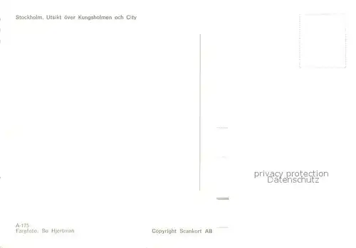 AK / Ansichtskarte Stockholm Utsikt oever Kungsholmen och City Stockholm