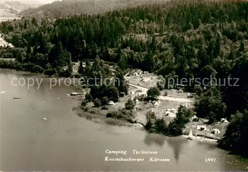 AK / Ansichtskarte Keutschachersee Camping Turkwiese Fliegeraufnahme 