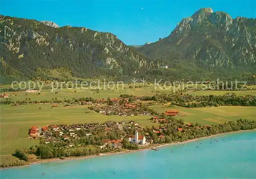 AK / Ansichtskarte Waltenhofen_Schwangau Blick auf Schloss Neuschwanstein und Saeuling Waltenhofen Schwangau