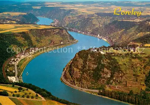 AK / Ansichtskarte St_Goarshausen Loreley Felsen Rhein St_Goarshausen