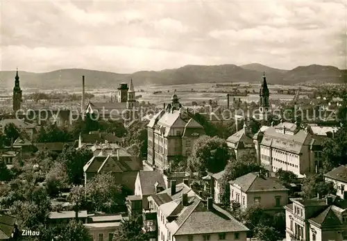 AK / Ansichtskarte Zittau Stadtpanorama Zittau