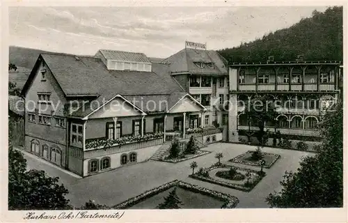 AK / Ansichtskarte Schmitten_Taunus Kurhaus Ochs Gartenseite Schmitten Taunus