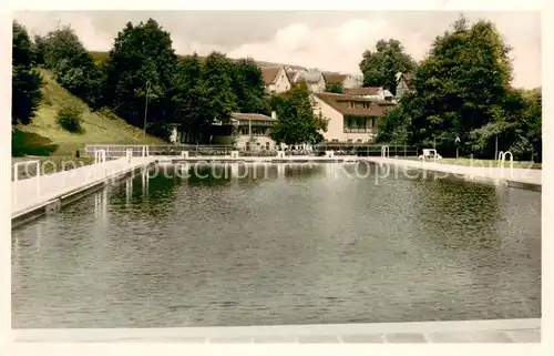 AK / Ansichtskarte Emmershausen Schulungs  und Erholungsheim I.G. Bau Steine Erden Schwimmbad Emmershausen