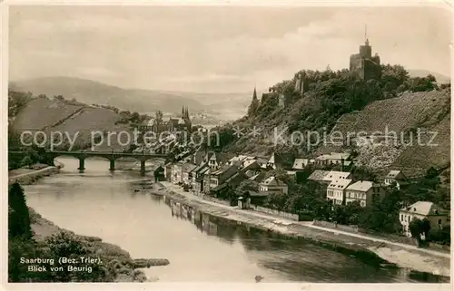 AK / Ansichtskarte Saarburg_Saar Blick von Beurig Saarburg Saar