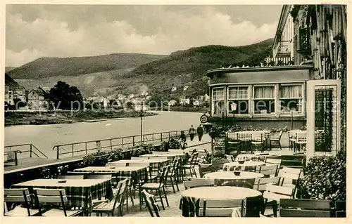 AK / Ansichtskarte Kochem Union Hotel mit Terrasse Kochem