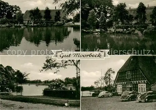 AK / Ansichtskarte Moorbeck Ausflugslokal Gut Moorbeck Wald Wasser Heide 