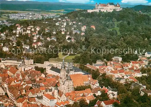 AK / Ansichtskarte Coburg Stadtpanorama mit Blick zur Veste Coburg