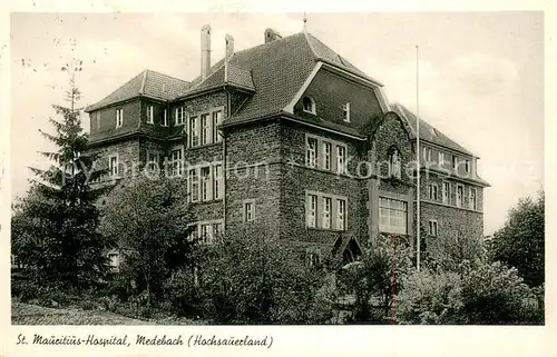 AK / Ansichtskarte Medebach St Mauritius Hospital Medebach