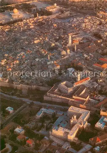AK / Ansichtskarte Jerusalem_Yerushalayim Notre Dame of Jerusalem Center aerial view Jerusalem_Yerushalayim