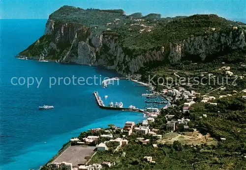 AK / Ansichtskarte Capri_Italia Punta Tiberio dalla Strada di Anacapri Kueste Bucht 