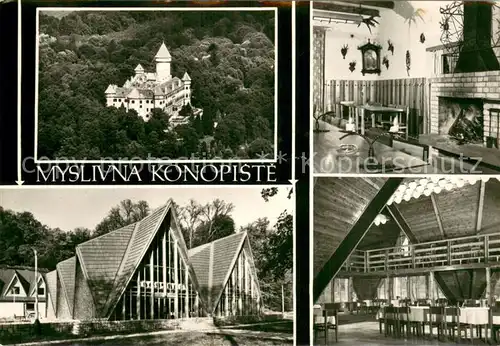 AK / Ansichtskarte Konopiste_Tschechien Zamek Schloss Konopiste Restaurant Stara Myslivna Konopiste_Tschechien