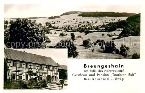 AK / Ansichtskarte Breungeshain Gasthaus u. Pension Touristen Ruh  Breungeshain