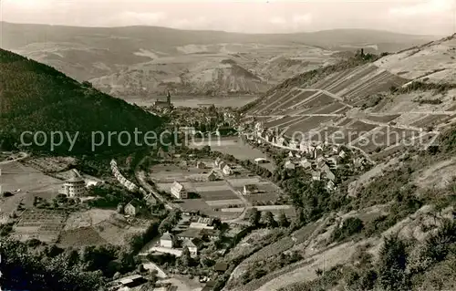 AK / Ansichtskarte Lorch_Rheingau mit Burg Nollich und Jugendherberge Lorch Rheingau