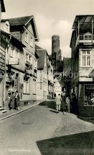 AK / Ansichtskarte Eppstein_Taunus Ortsmotiv mit Burgruine Eppstein_Taunus