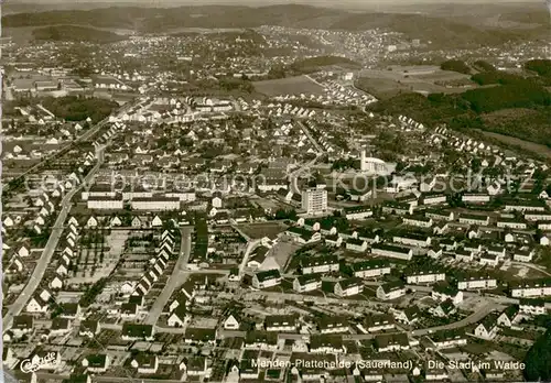 AK / Ansichtskarte Menden_Sauerland Fliegeraufnahme Menden_Sauerland