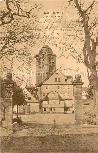 AK / Ansichtskarte Bad_Hersfeld Blick vom Stift aus Bad_Hersfeld