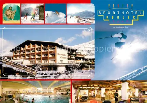 AK / Ansichtskarte Mittersill_Oberpinzgau Sporthotel Kogler Hallenbad Wintersportplatz Alpen Mittersill Oberpinzgau