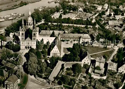 AK / Ansichtskarte Seligenstadt_Hessen Fliegeraufnahme Kirche Seligenstadt_Hessen