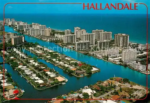 AK / Ansichtskarte Hallandale Aerial view 