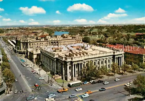 AK / Ansichtskarte Adelaide Parliament House and Central Station Air view Adelaide