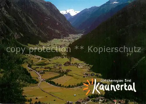 AK / Ansichtskarte Kaunertal Fliegeraufnahme Kaunertal