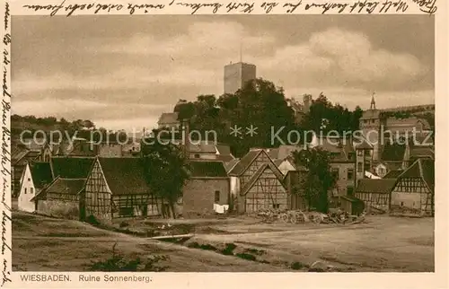 AK / Ansichtskarte Wiesbaden Ruine Sonnenberg Wiesbaden