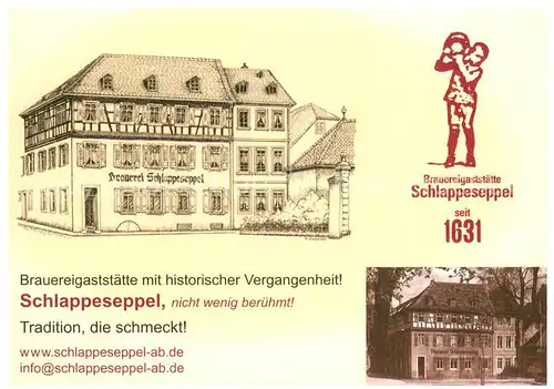 AK / Ansichtskarte Aschaffenburg_Main Brauereigaststaette Schlappseppel Gaststube Theke Braukessel Aschaffenburg Main