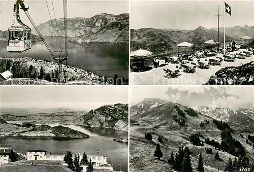 AK / Ansichtskarte Klewenalp Bergrestaurant Sonnenterrasse Bergbahn Alpenpanorama Blick auf den Vierwaldstaettersee Klewenalp