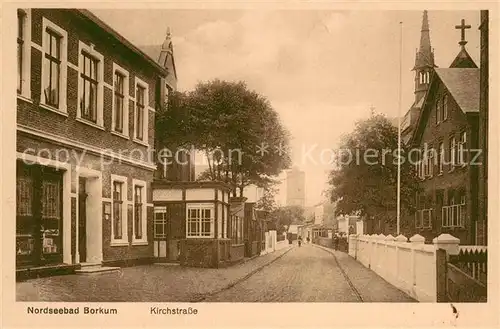 AK / Ansichtskarte Borkum Kirchstrasse Borkum