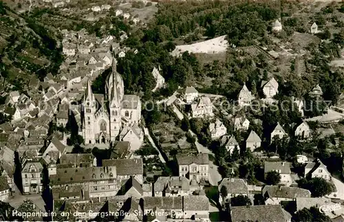 AK / Ansichtskarte Heppenheim_Bergstrasse Fliegeraufnahme St. Peters Dom Heppenheim_Bergstrasse