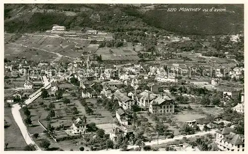 AK / Ansichtskarte Monthey_VS Vue aerienne 