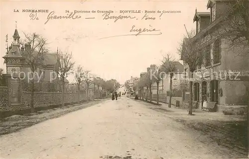 AK / Ansichtskarte Donville les Bains Route de Coutances Donville les Bains