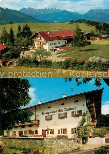 AK / Ansichtskarte Reit_Winkl Alpengasthof Cafe Steiner Alpenpanorama Reit_Winkl