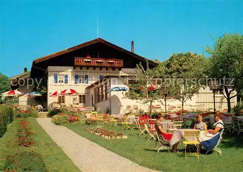 AK / Ansichtskarte Gstadt_Chiemsee Cafe am See Gartenterrasse Gstadt_Chiemsee