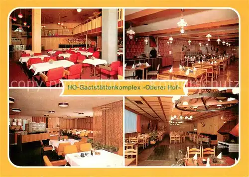 AK / Ansichtskarte Oberhof_Thueringen HO Gaststaettenkomplex Oberer Hof Tanzbar Restaurant Mokkabar Oberhof Thueringen