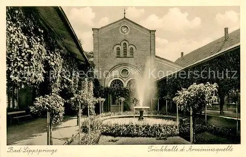 AK / Ansichtskarte Bad_Lippspringe Trinkhalle Arminiusquelle Springbrunnen Bad_Lippspringe